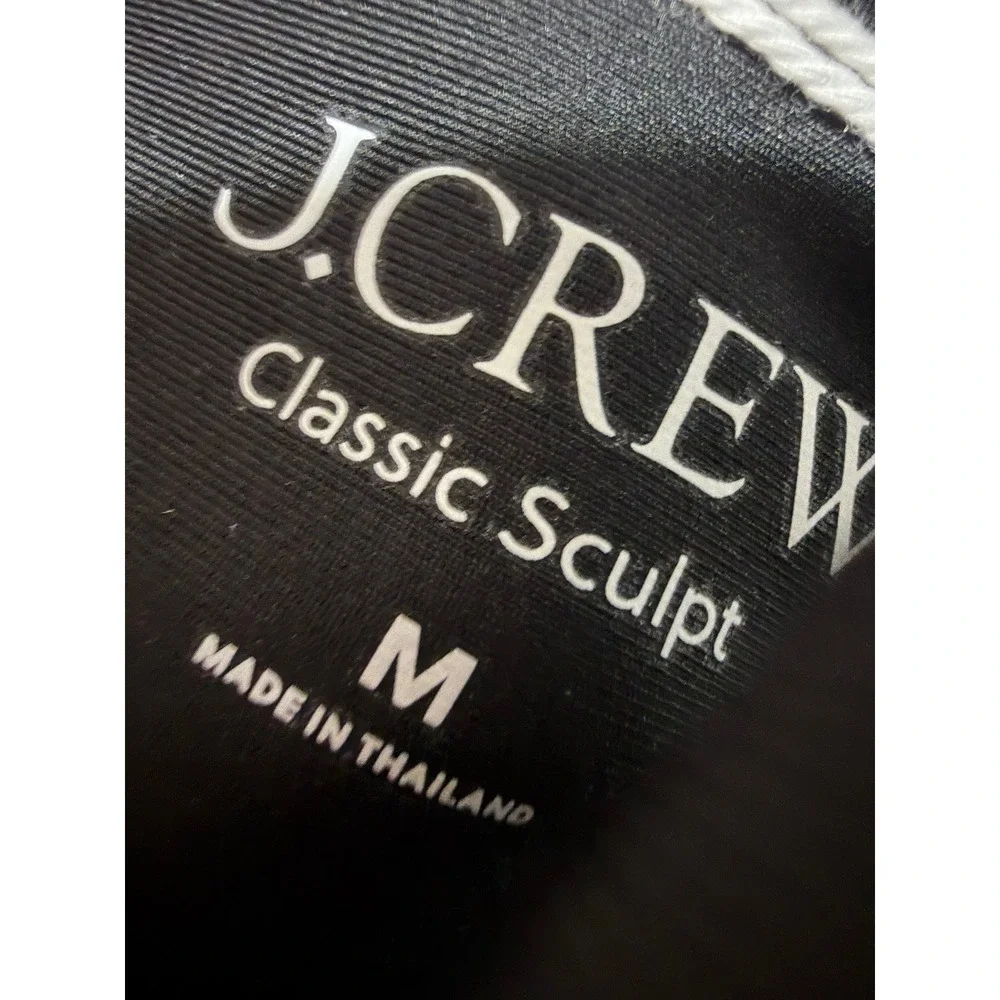 J.Crew Classic Sculpt Lana Bikini Top Black Size Medium NWT CI681